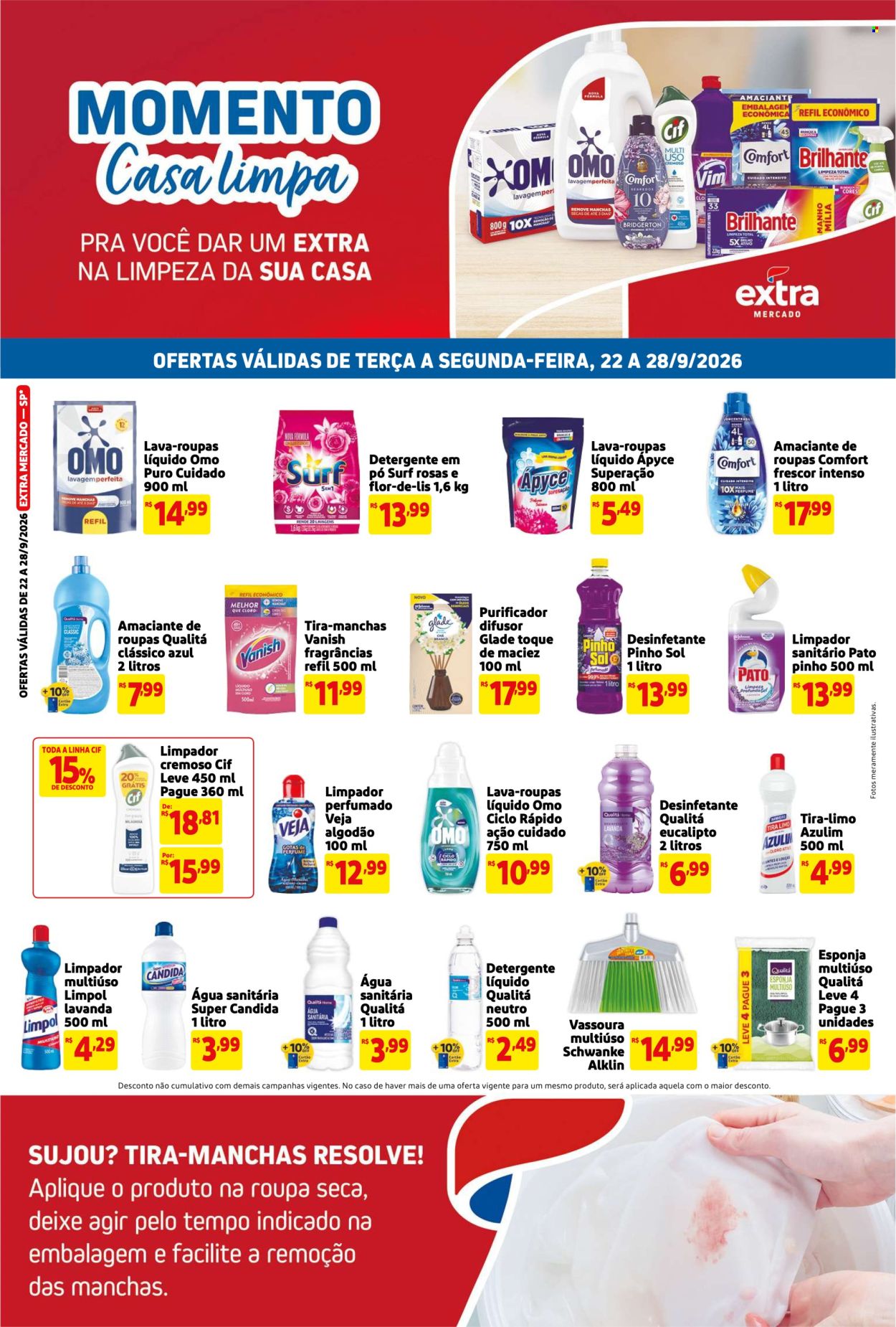 Folheto Mercado Extra - 22/09/2026 - 28/09/2026. Página 1