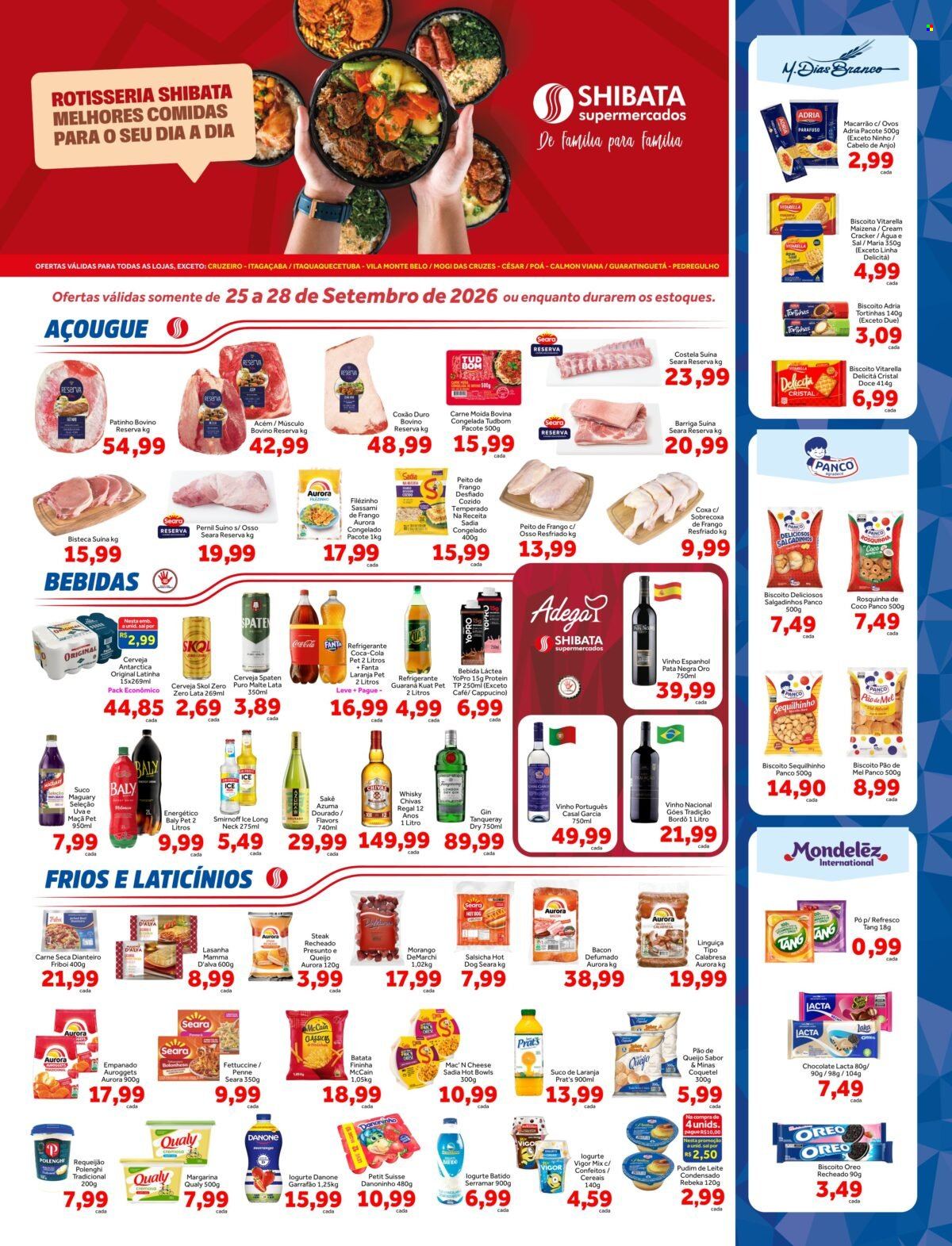 Folheto Shibata Supermercados - 25/09/2026 - 28/09/2026. Página 1