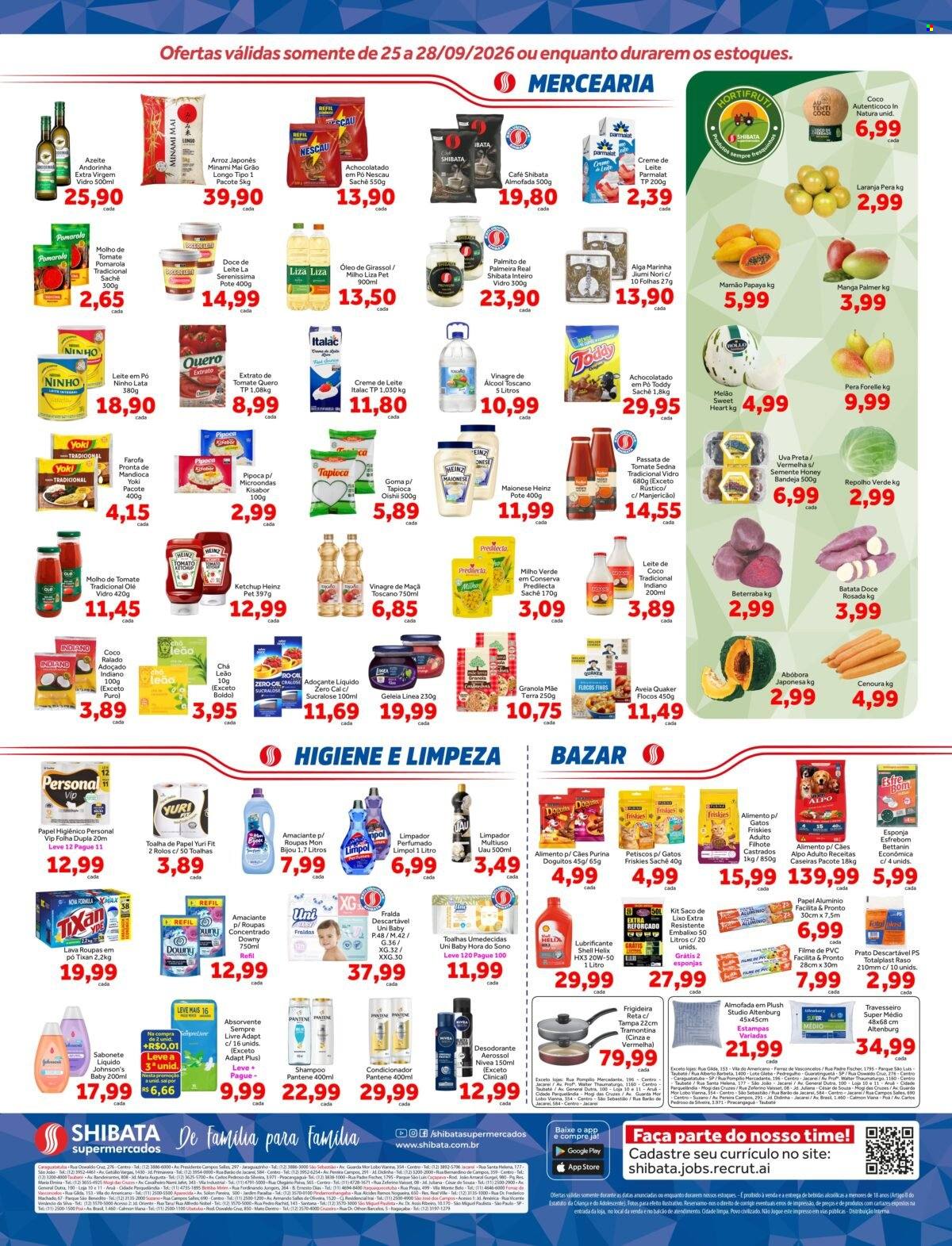 Folheto Shibata Supermercados - 25/09/2026 - 28/09/2026. Página 2