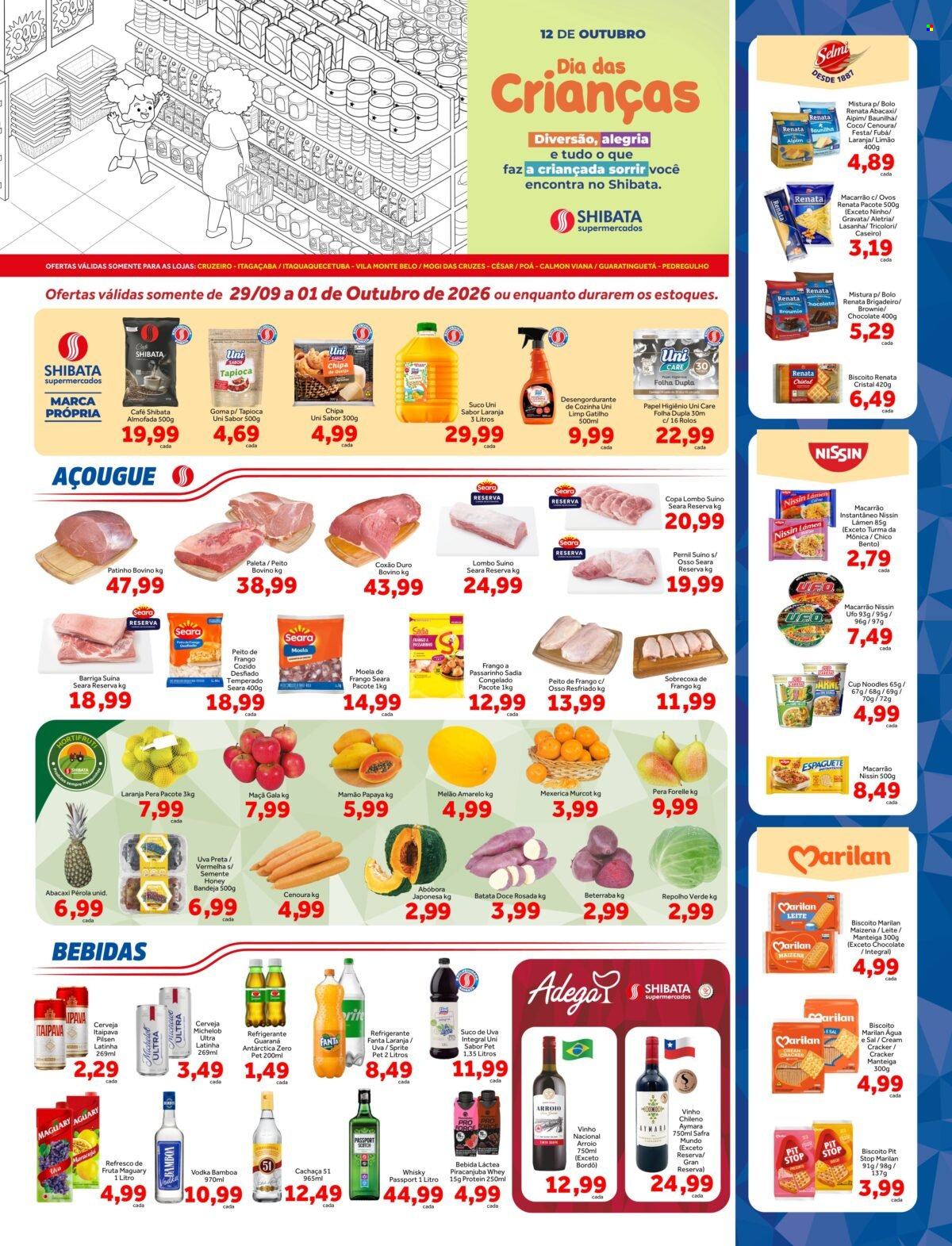Folheto Shibata Supermercados - 29/09/2026 - 01/10/2026. Página 1