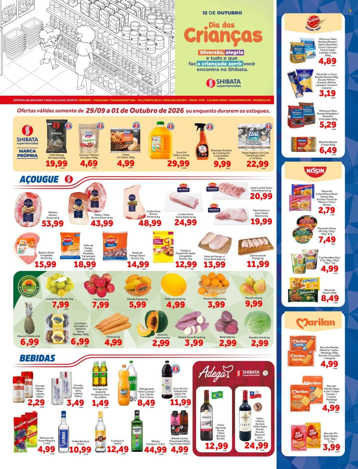 Folheto Shibata Supermercados - 29/09/2026 - 01/10/2026. Página 1