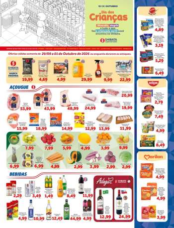 Folheto Shibata Supermercados - 29/09/2026 - 01/10/2026.