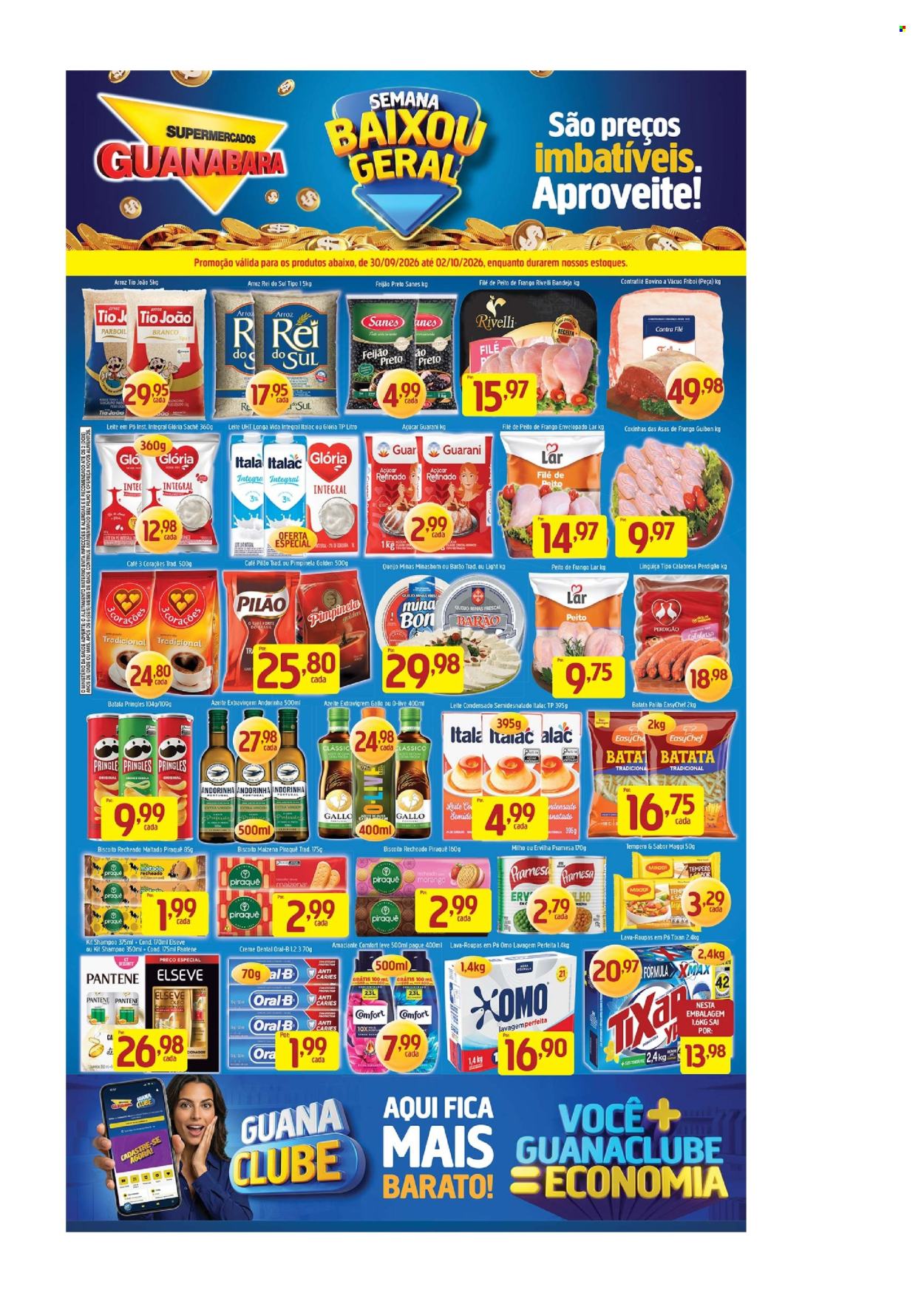 Folheto Supermercados Guanabara - 30/09/2026 - 02/10/2026. Página 1