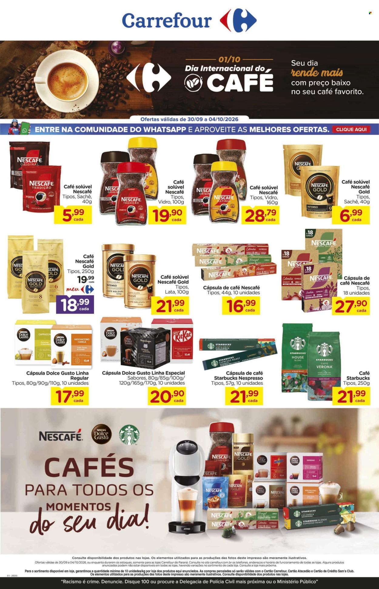 Folheto Carrefour Hiper - 30/09/2026 - 04/10/2026. Página 1