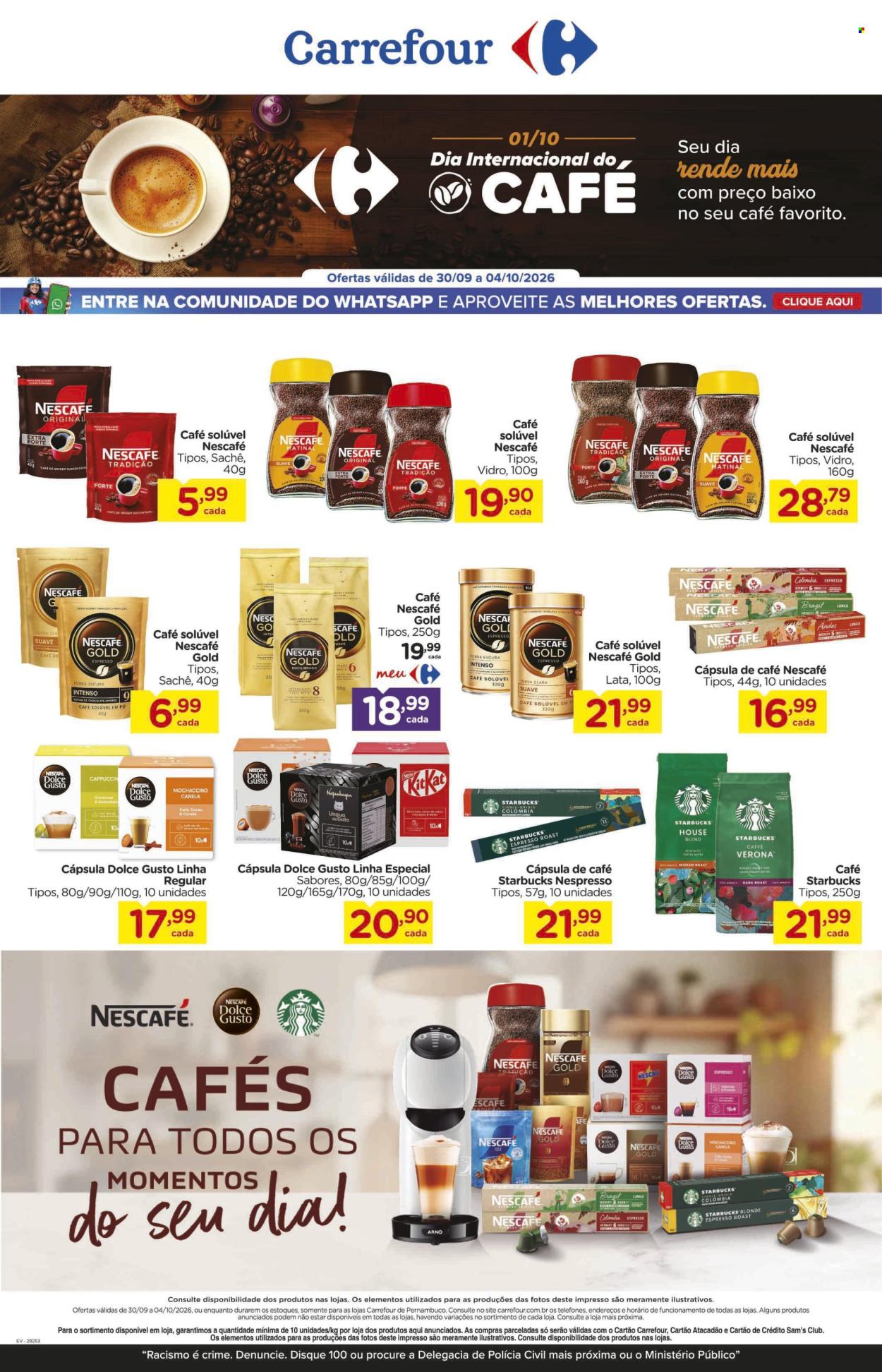 Folheto Carrefour Hiper - 30/09/2026 - 04/10/2026. Página 1