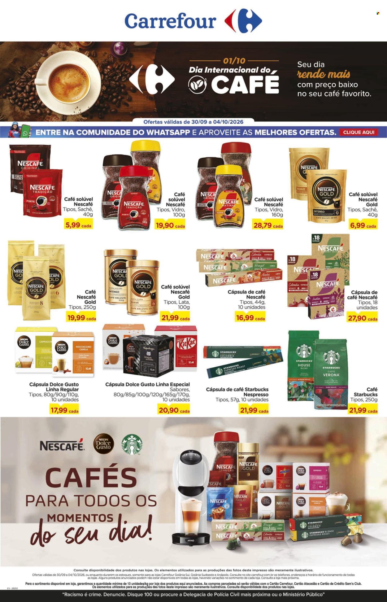 Folheto Carrefour Hiper - 30/09/2026 - 04/10/2026. Página 1