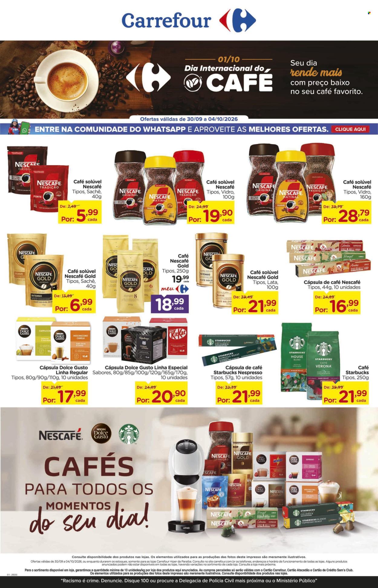 Folheto Carrefour Hiper - 30/09/2026 - 04/10/2026. Página 1