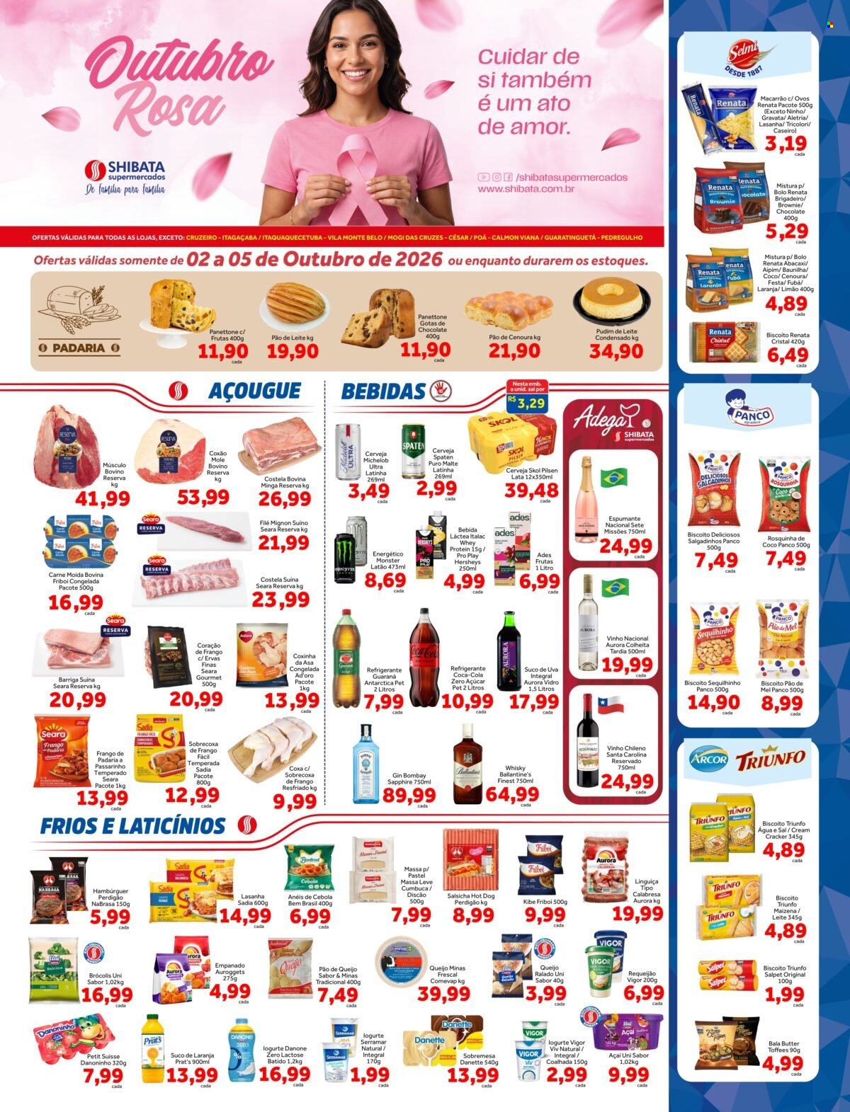 Folheto Shibata Supermercados - 02/10/2026 - 05/10/2026. Página 1