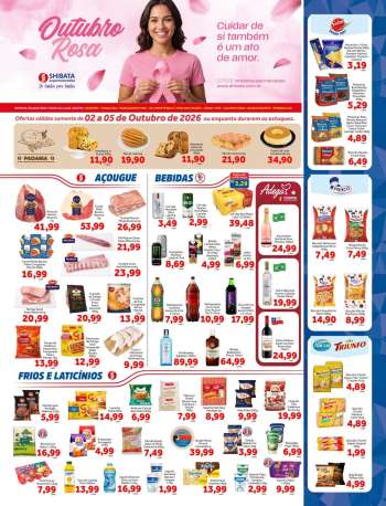 Folheto Shibata Supermercados - 02/10/2026 - 05/10/2026.