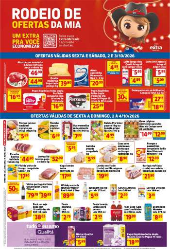 Folheto Mercado Extra - 02/10/2026 - 04/10/2026.