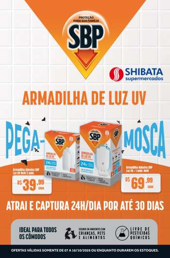 Folheto Shibata Supermercados - 07/10/2026 - 16/10/2026.