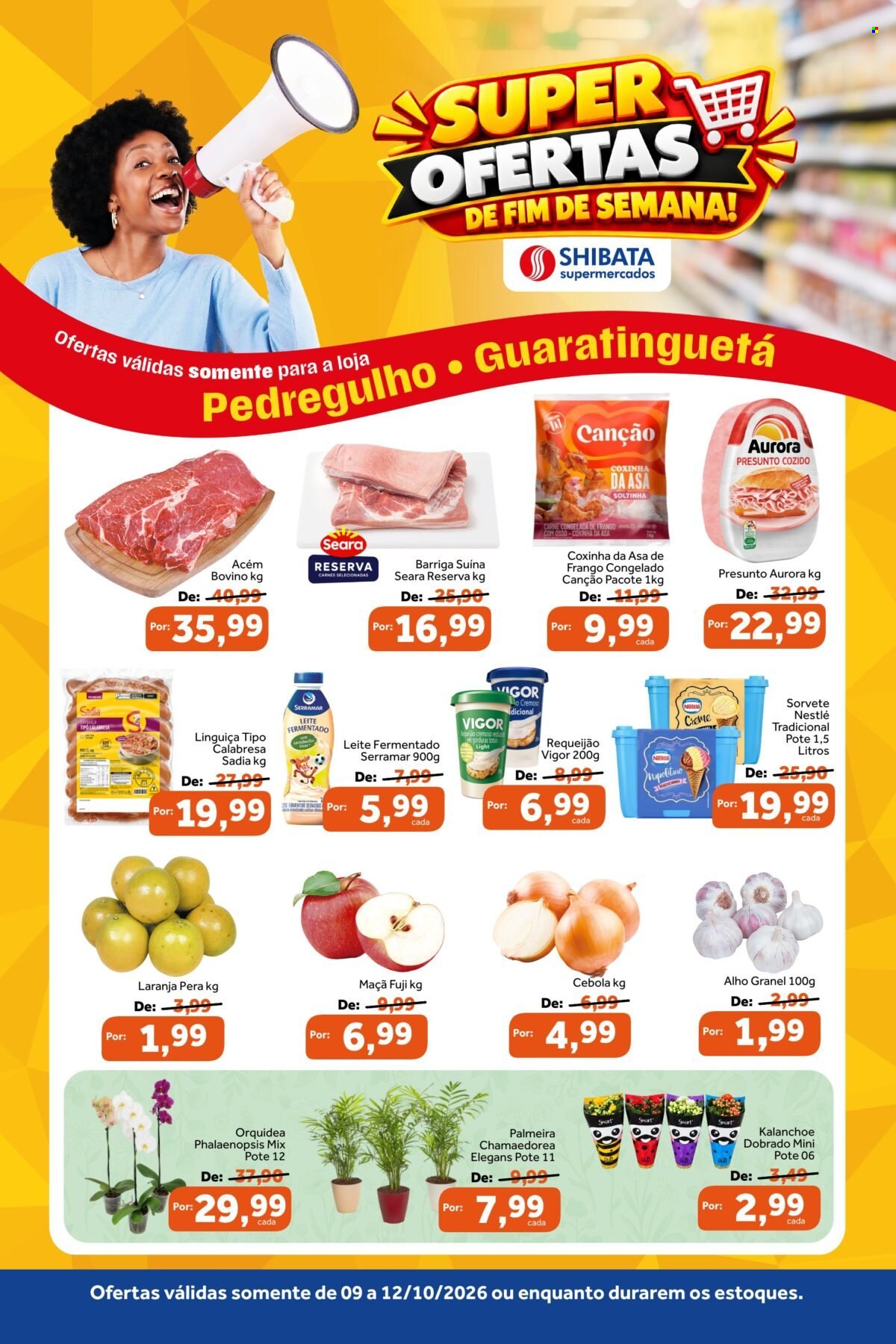 Folheto Shibata Supermercados - 09/10/2026 - 12/10/2026. Página 1