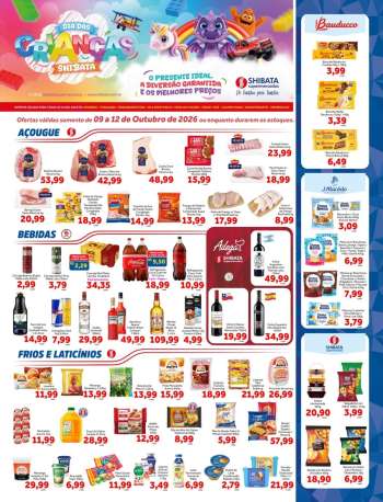 Folheto Shibata Supermercados - 09/10/2026 - 12/10/2026.