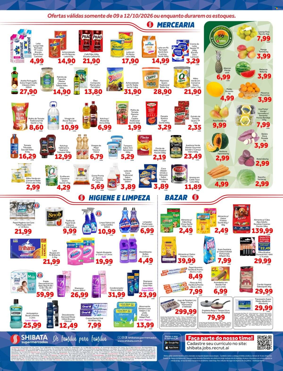 Folheto Shibata Supermercados - 09/10/2026 - 12/10/2026. Página 2