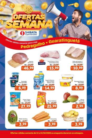 Folheto Shibata Supermercados - 13/10/2026 - 15/10/2026.