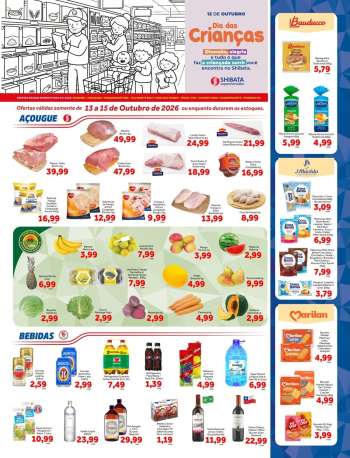 Folheto Shibata Supermercados - 13/10/2026 - 15/10/2026.