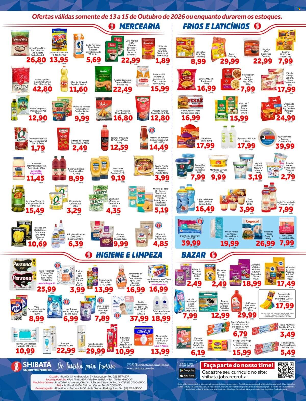 Folheto Shibata Supermercados - 13/10/2026 - 15/10/2026. Página 2