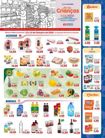 Folheto Shibata Supermercados - 13/10/2026 - 15/10/2026.