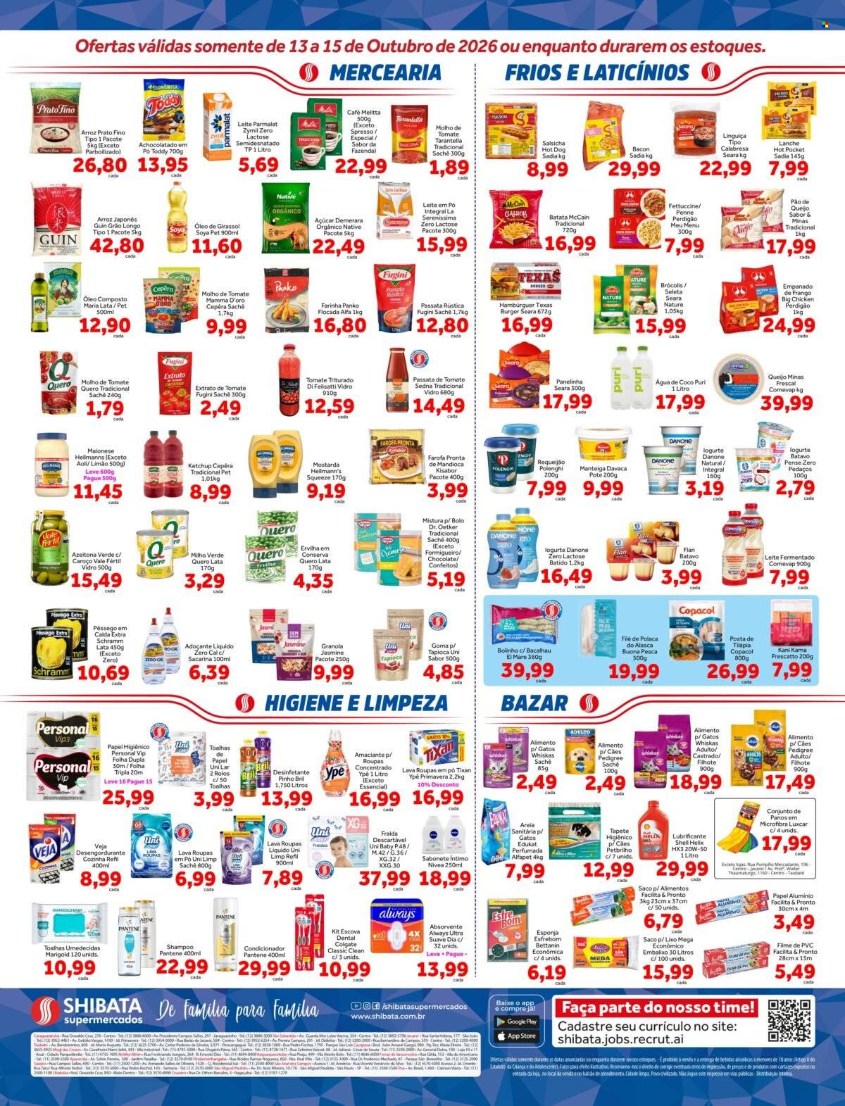 Folheto Shibata Supermercados - 13/10/2026 - 15/10/2026. Página 2