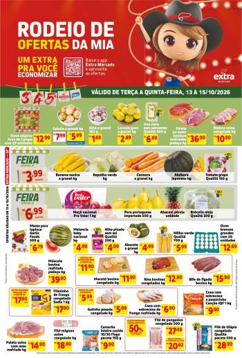 Folheto Mercado Extra - 13/10/2026 - 15/10/2026.