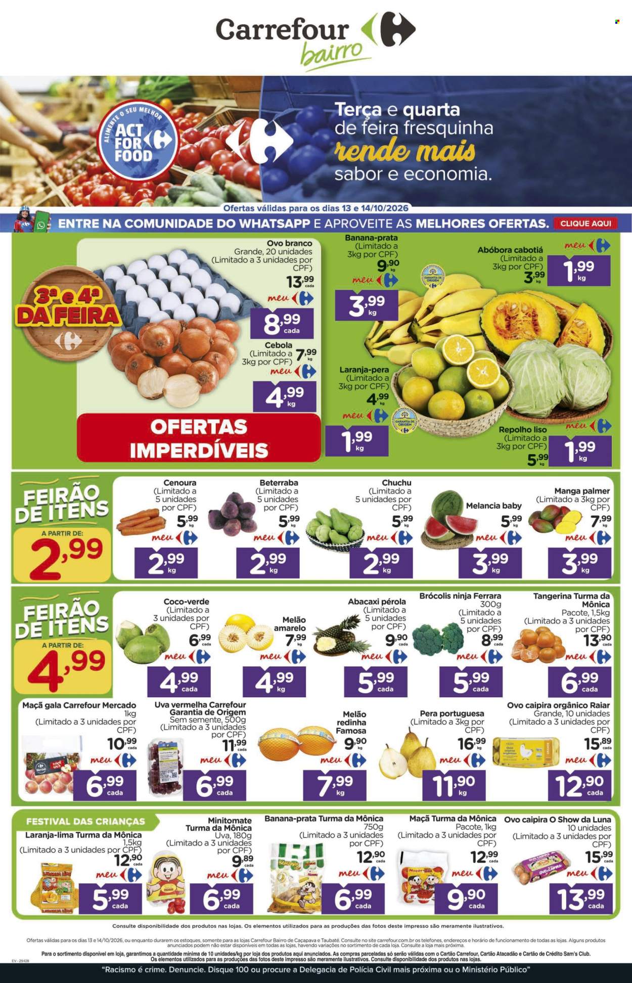Folheto Carrefour Bairro - 13/10/2026 - 14/10/2026. Página 1