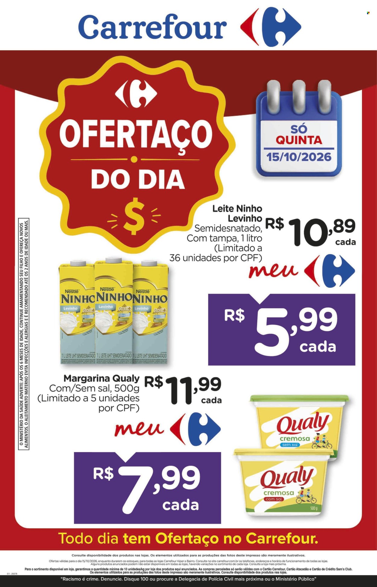 Folheto Carrefour Hiper - 15/10/2026 - 15/10/2026. Página 1