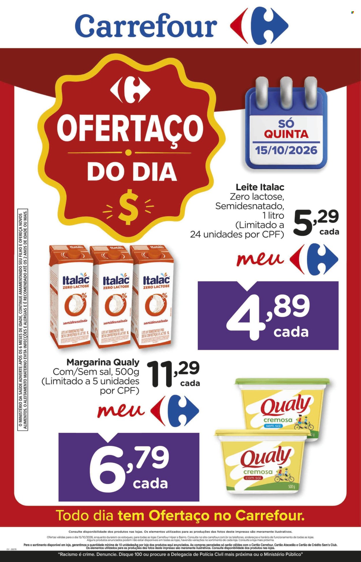 Folheto Carrefour Hiper - 15/10/2026 - 15/10/2026. Página 1