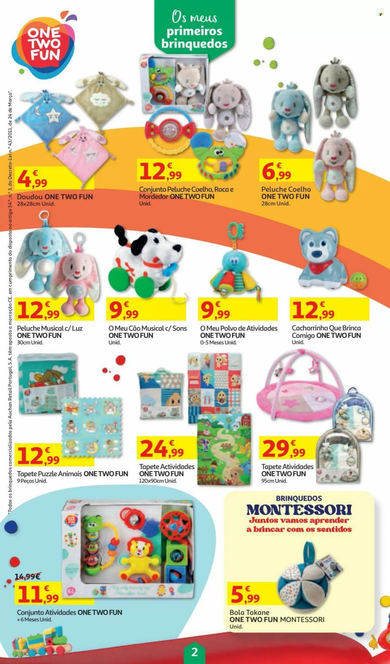 thumbnail - Folheto Auchan - 5.11.2021 - 24.12.2021 - Produtos em promoção - coelho, tapete, puzzle, mordedor. Página 2.