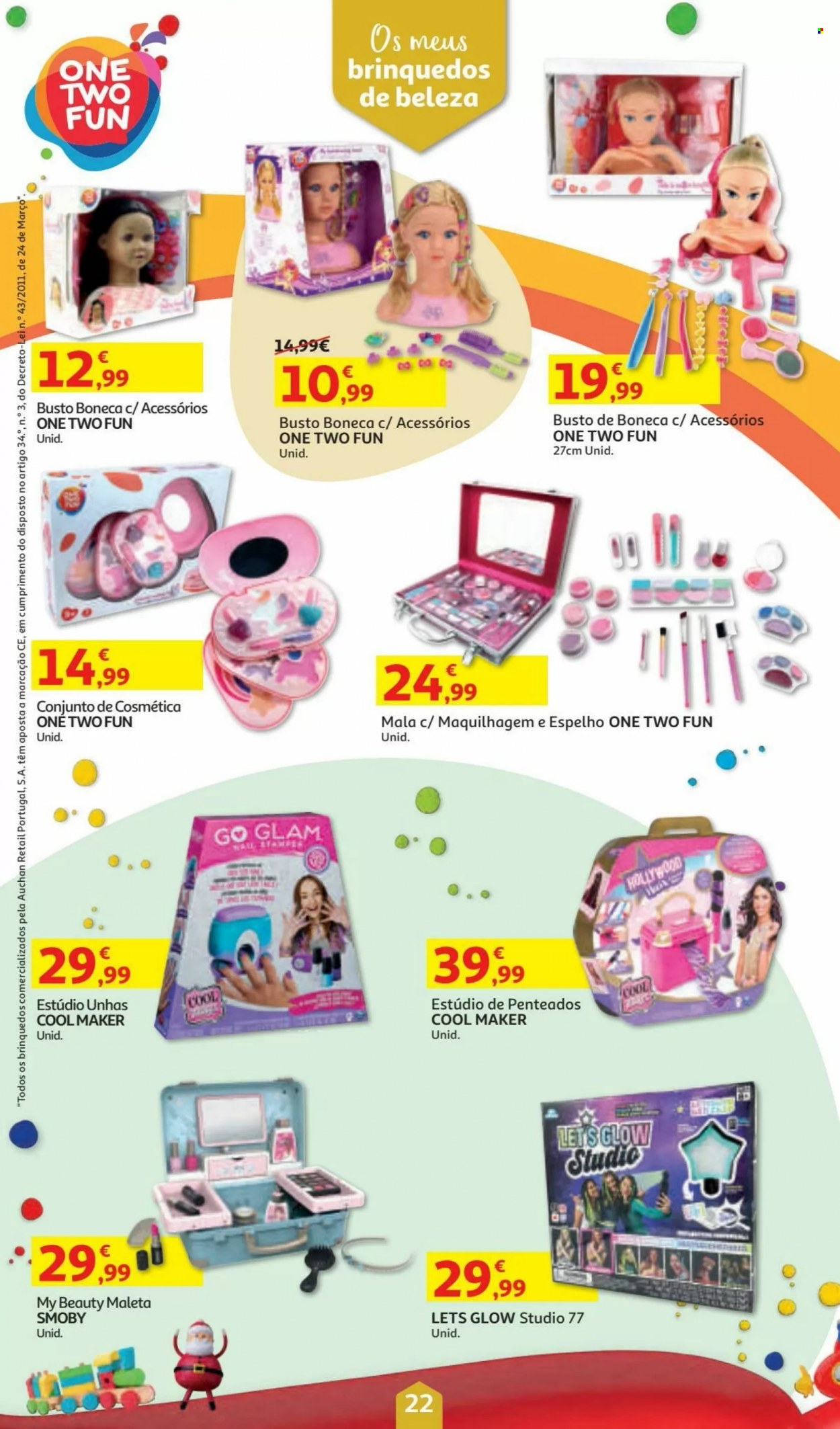 thumbnail - Folheto Auchan - 5.11.2021 - 24.12.2021 - Produtos em promoção - boneca. Página 22.