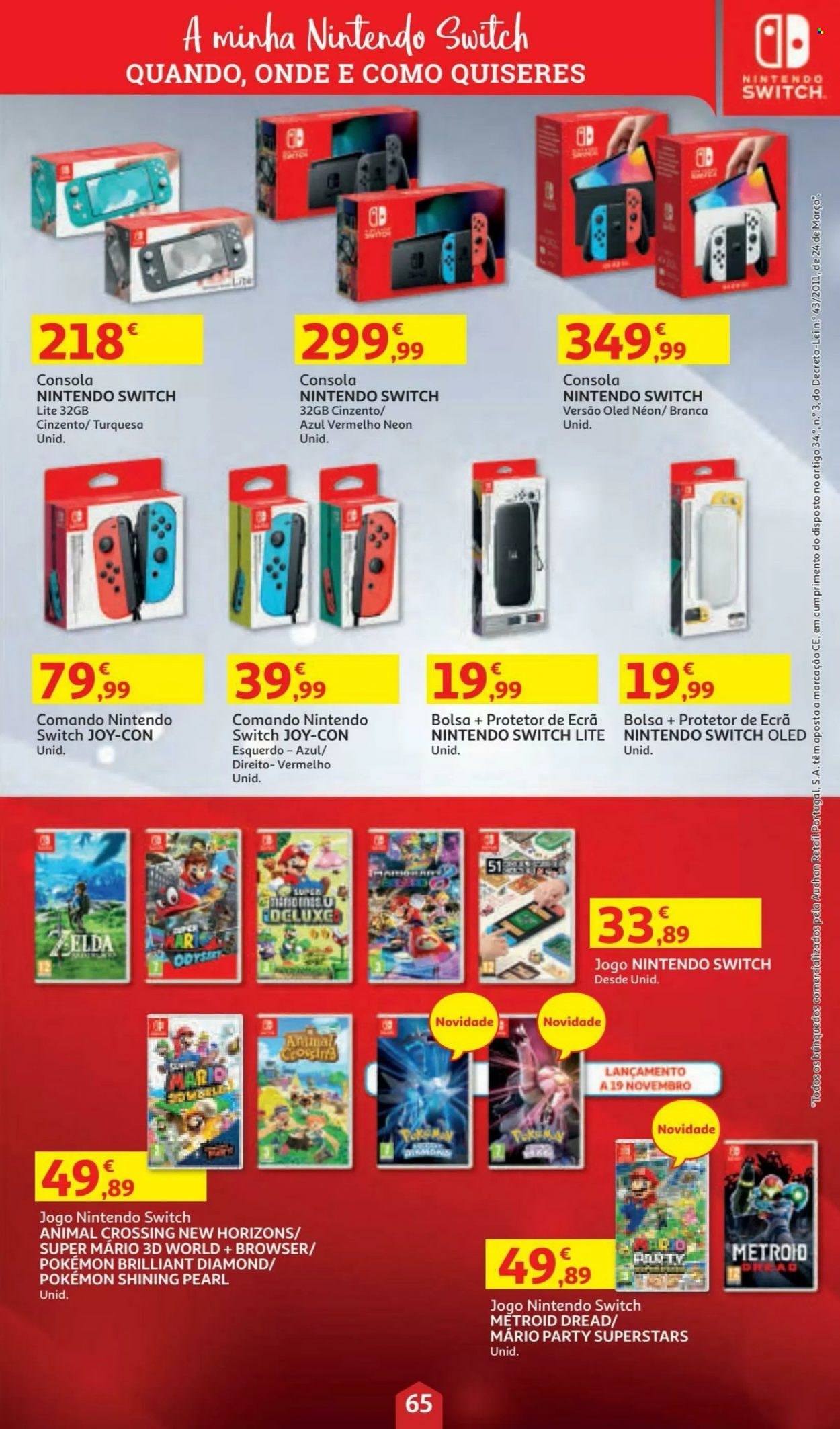 Folheto Auchan - 5.11.2021 - 24.12.2021. Página 65