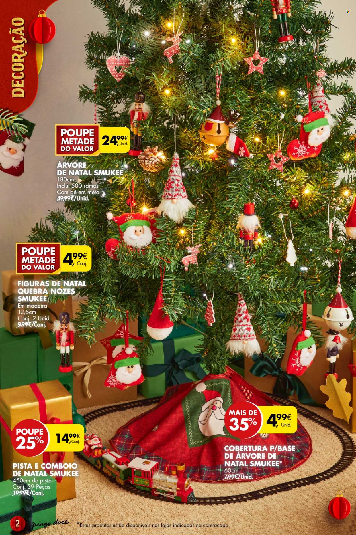 thumbnail - Folheto Pingo Doce - 9.11.2021 - 24.12.2021 - Produtos em promoção - decoração, árvore de natal. Página 2.
