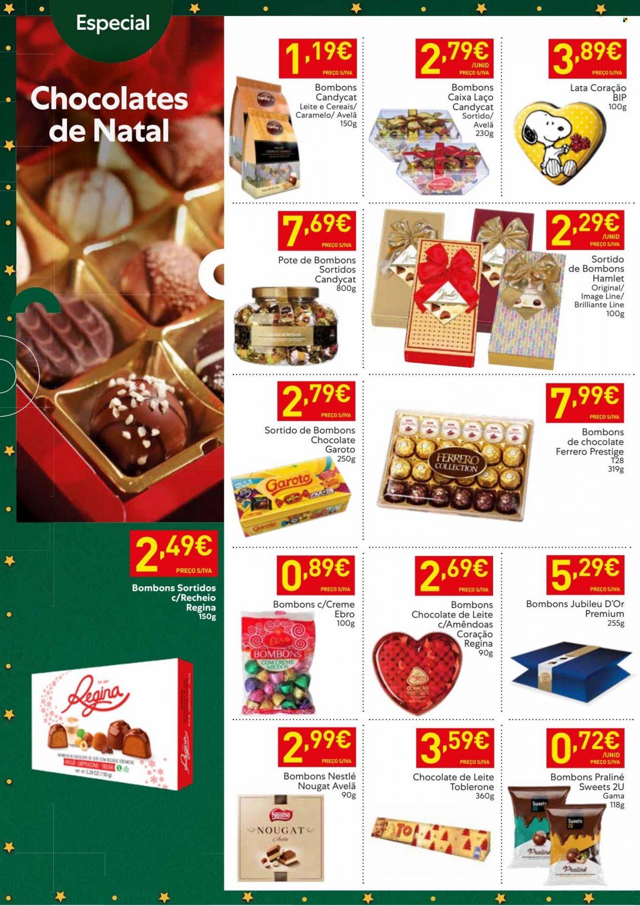 thumbnail - Folheto Recheio - 9.11.2021 - 15.11.2021 - Produtos em promoção - Ferrero Rocher, Nestlé, bombom, caramelos, nougat, avelã. Página 14.