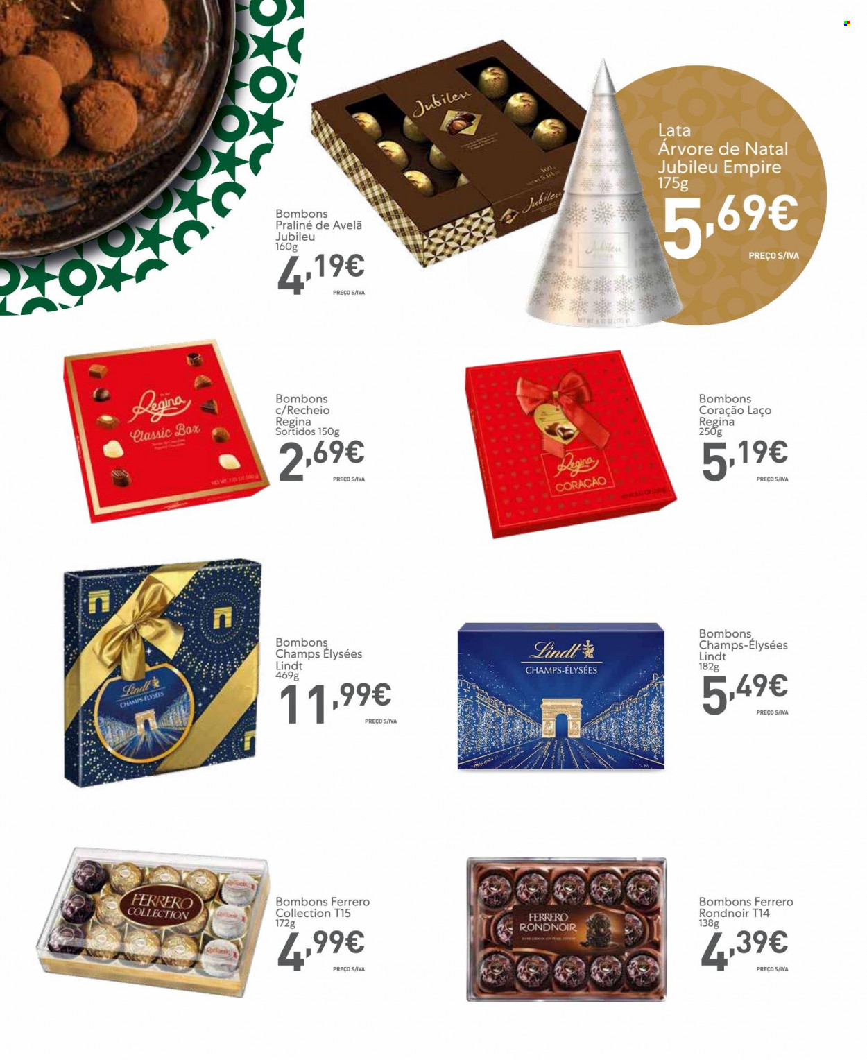 thumbnail - Folheto Recheio - 4.11.2021 - 3.1.2022 - Produtos em promoção - Ferrero Rocher, bombom, caramelos. Página 19.