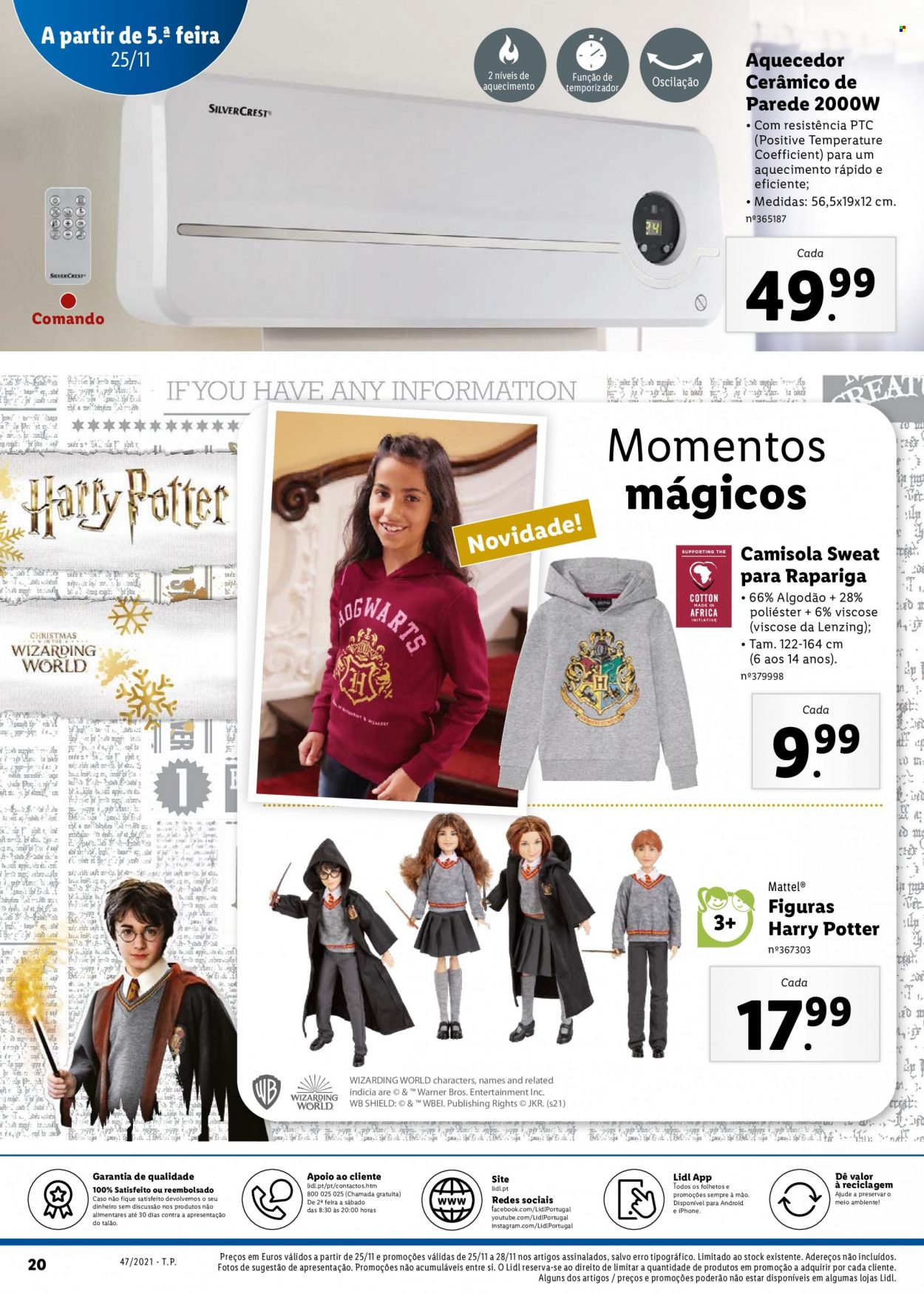 Folheto Lidl - 22.11.2021 - 28.11.2021. Página 20