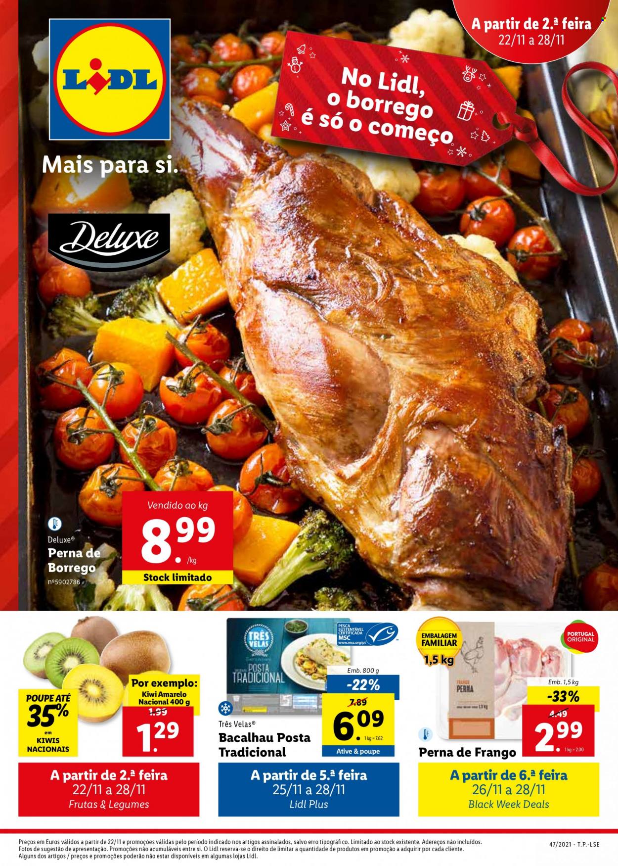 Folheto Lidl - 22.11.2021 - 28.11.2021. Página 1
