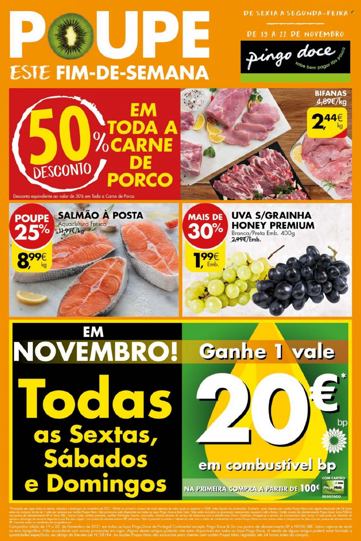 Folheto Pingo Doce - 19.11.2021 - 22.11.2021. Página 1