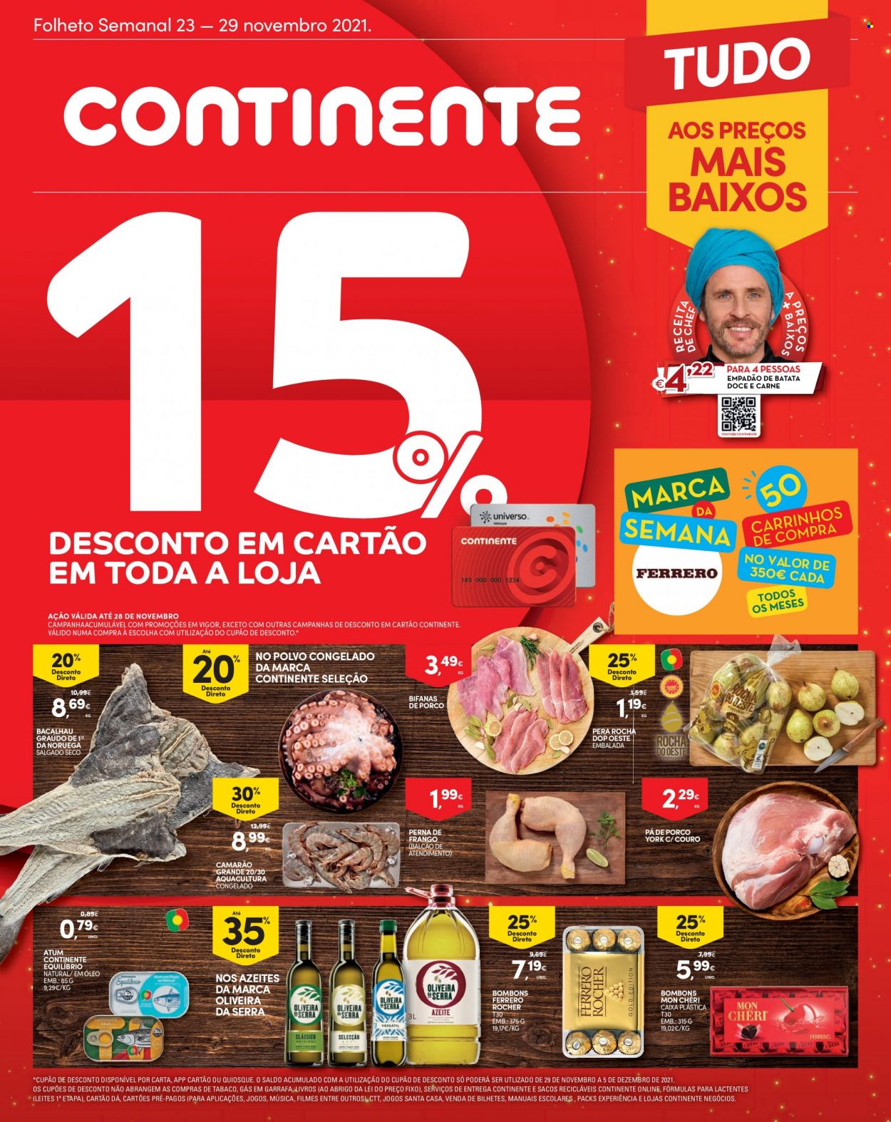 Folheto Continente Modelo - 23.11.2021 - 29.11.2021. Página 1