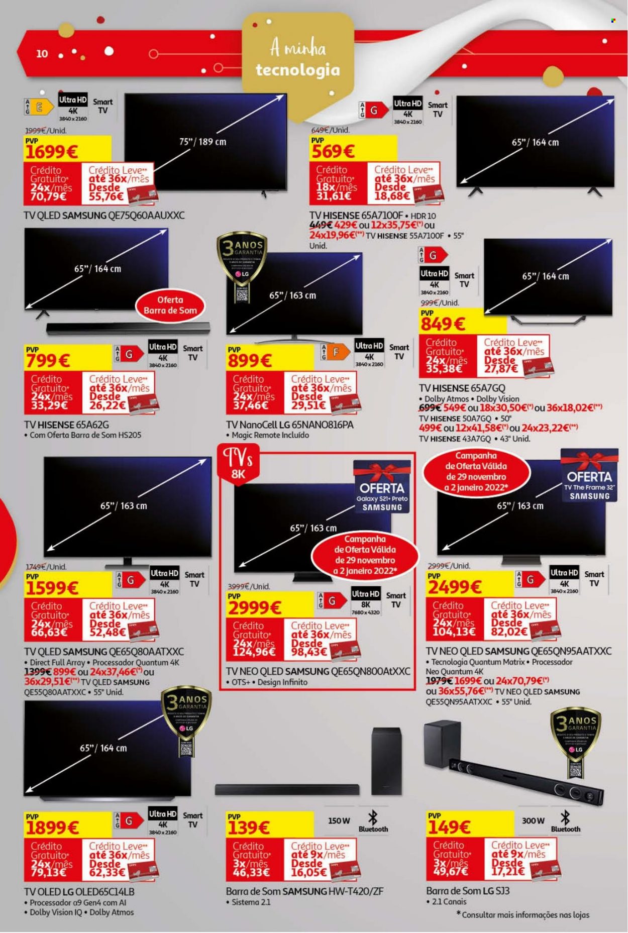 Folheto Auchan - 26.11.2021 - 24.12.2021. Página 10