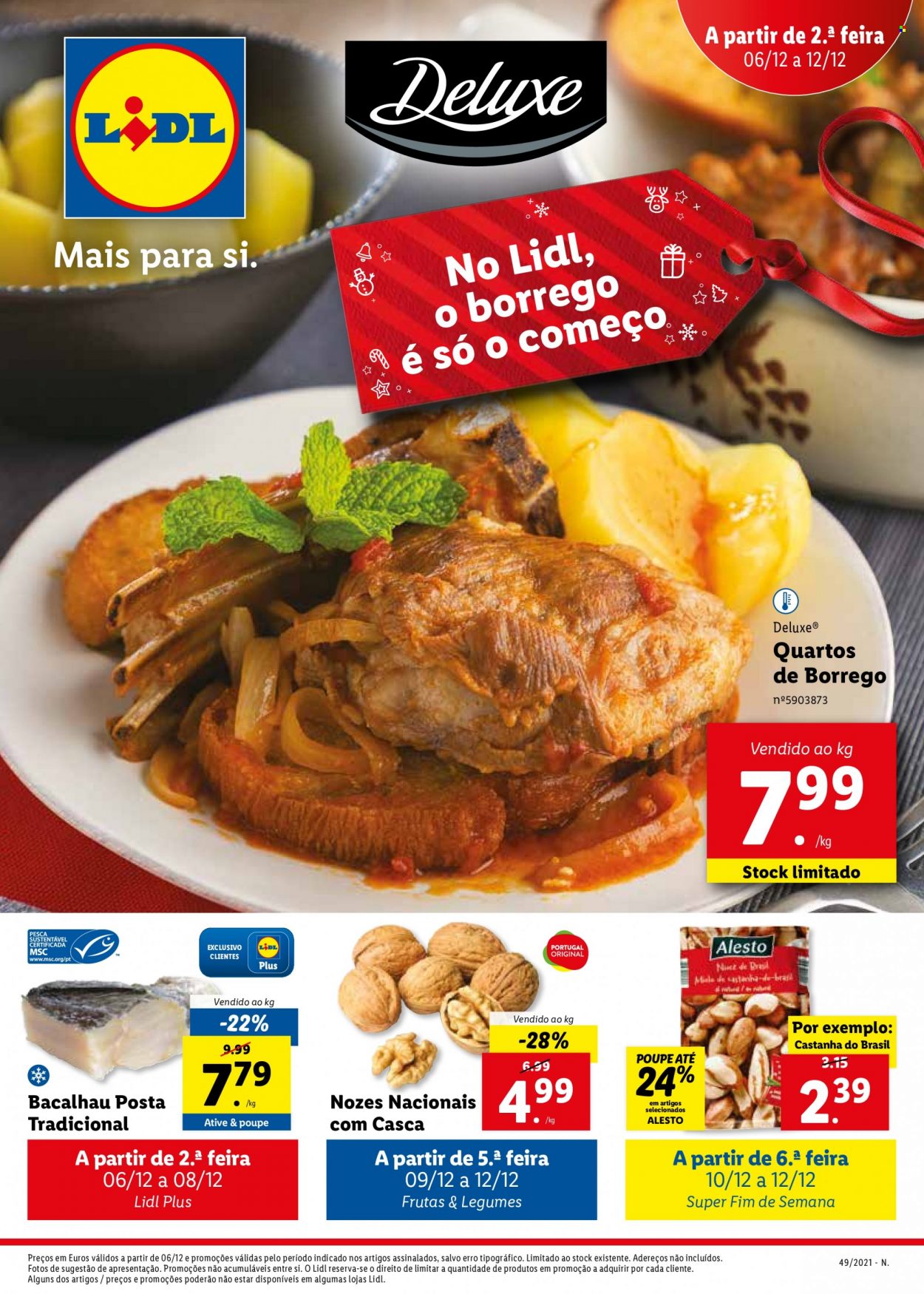 Folheto Lidl - 6.12.2021 - 12.12.2021. Página 1