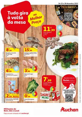 Folheto Auchan - 22.12.2021 - 28.12.2021.
