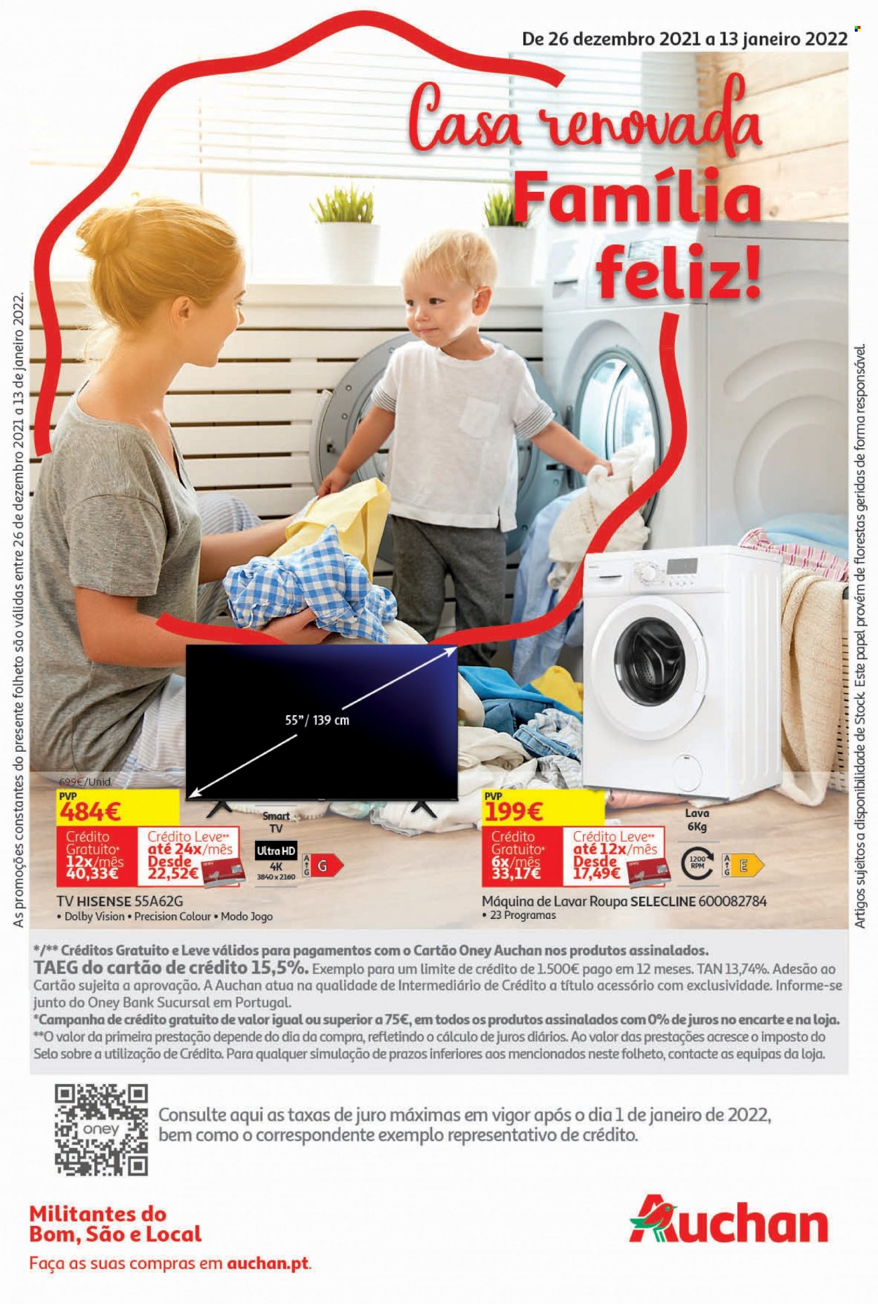 Folheto Auchan - 26.12.2021 - 13.1.2022. Página 40