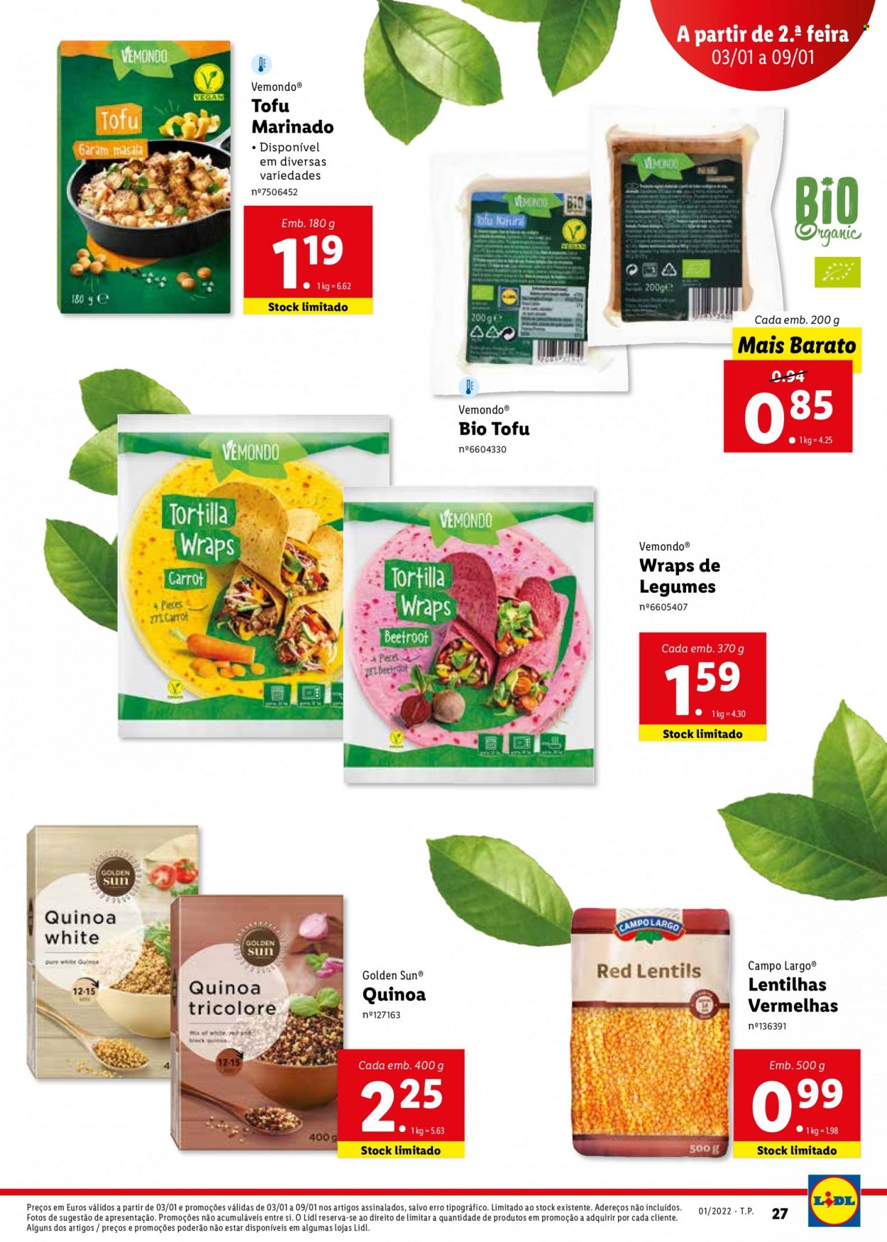 Folheto Lidl - 3.1.2022 - 9.1.2022. Página 27