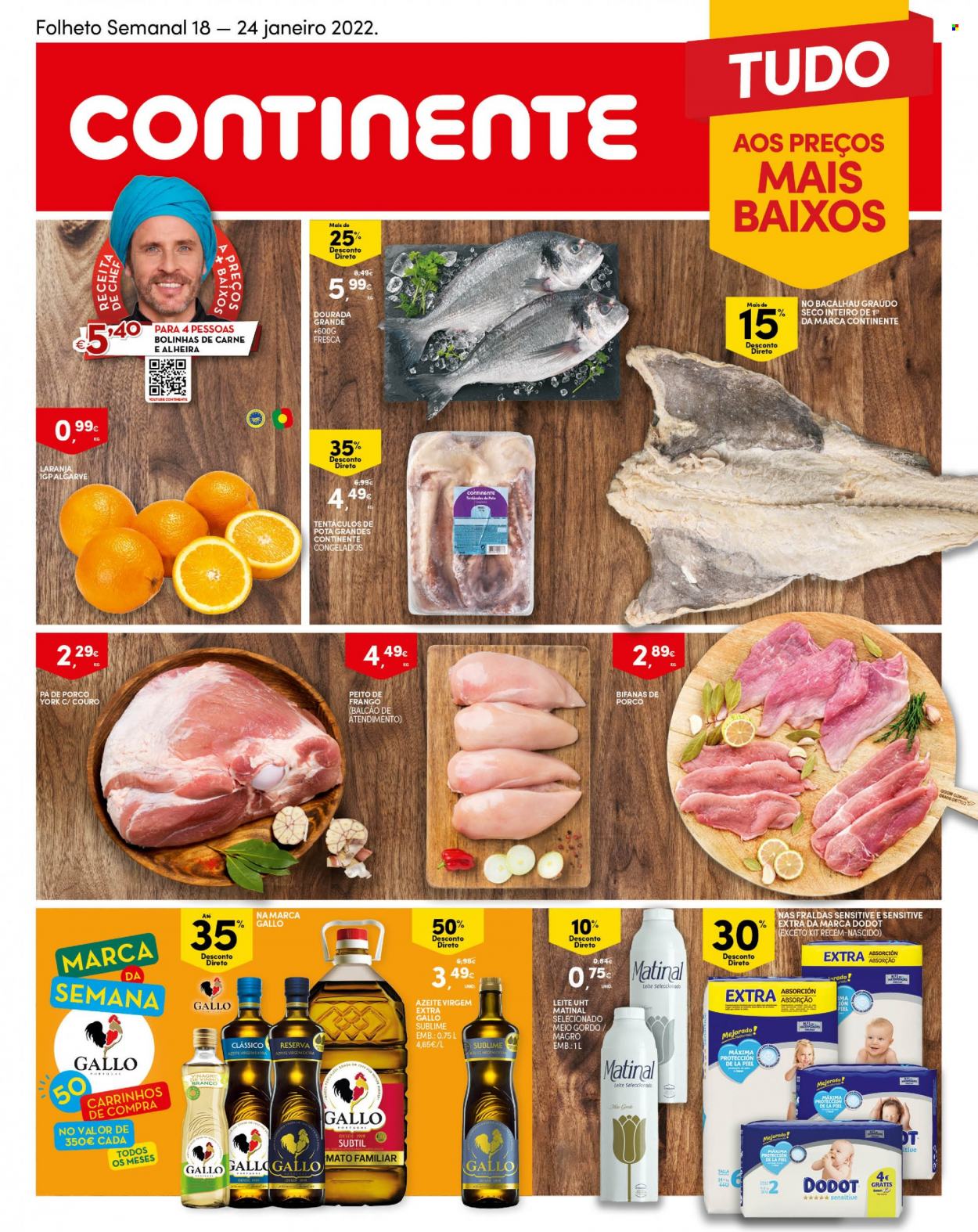 Folheto Continente Modelo - 18.1.2022 - 24.1.2022. Página 1