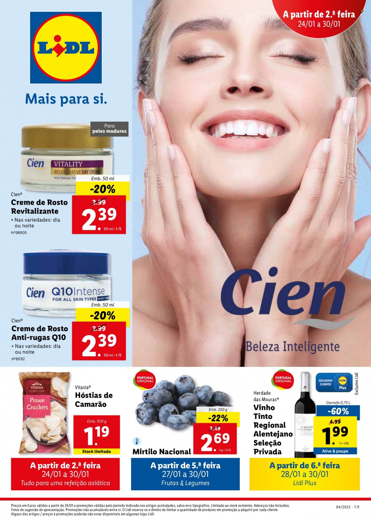 Folheto Lidl - 24.1.2022 - 30.1.2022. Página 1
