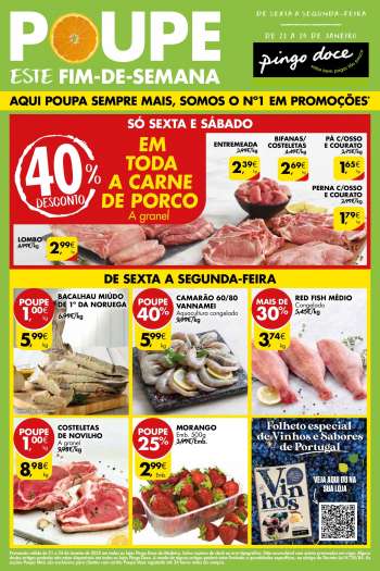 Folheto Pingo Doce - 21.1.2022 - 24.1.2022.