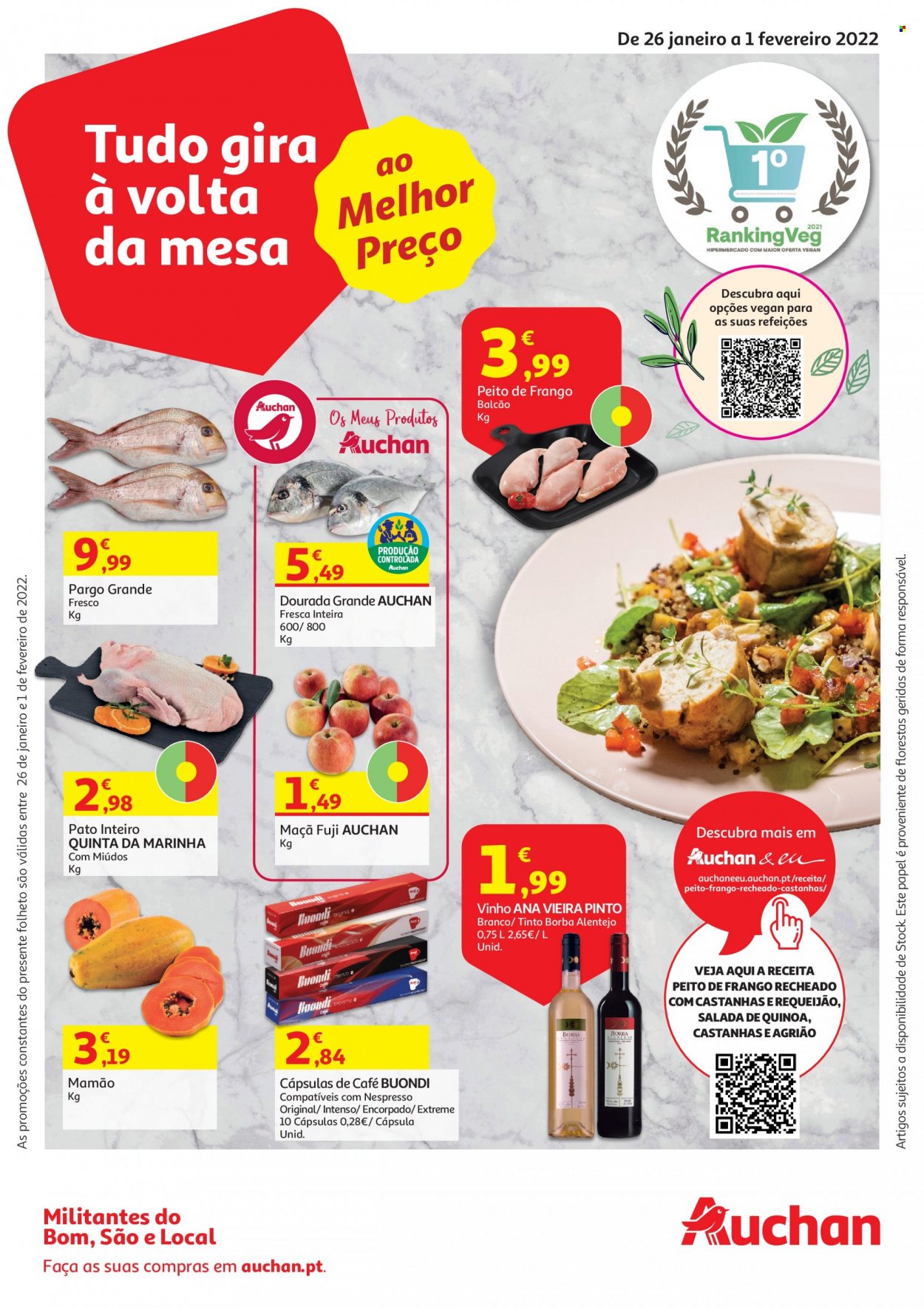 Folheto Auchan - 26.1.2022 - 1.2.2022. Página 1