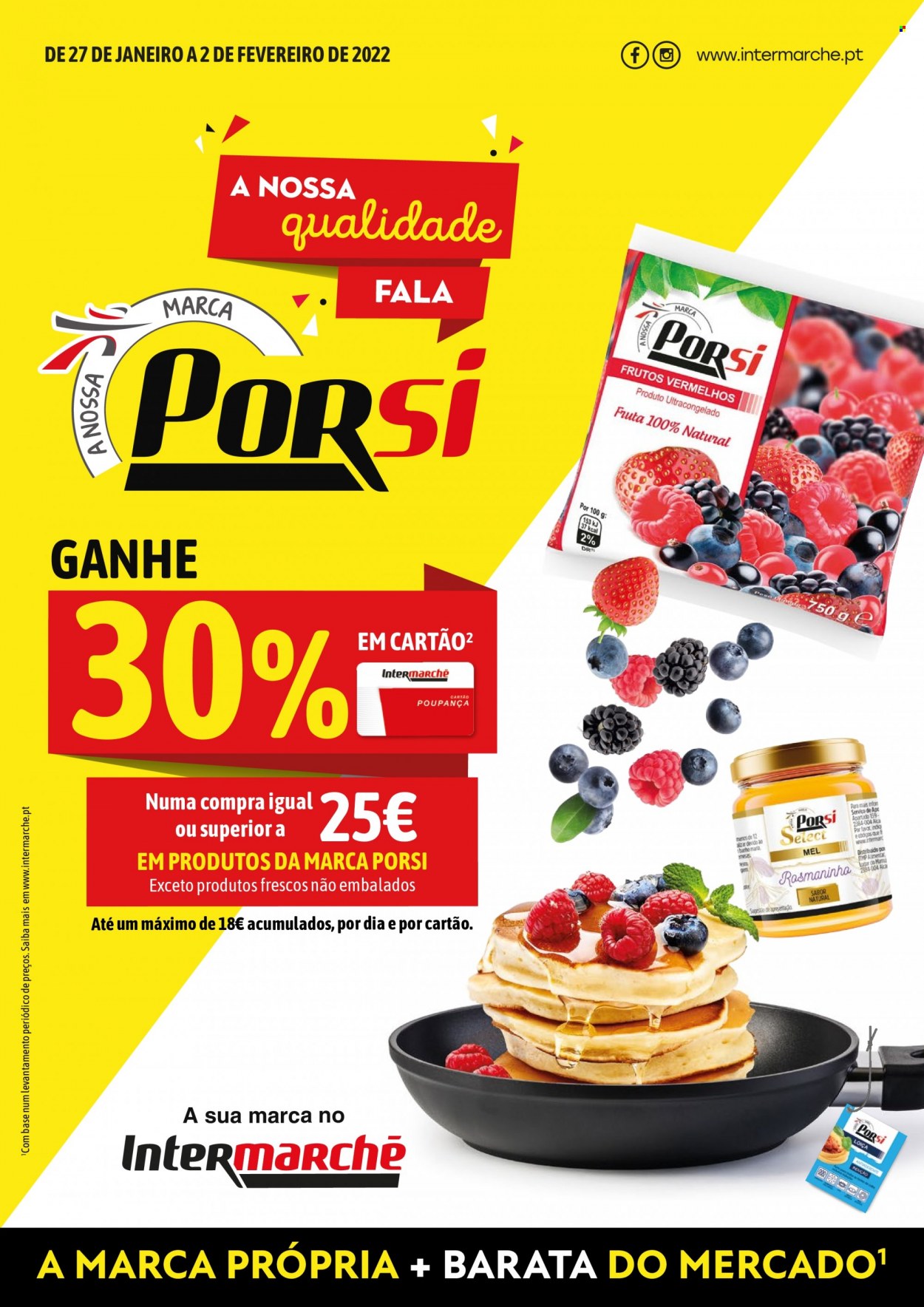 Folheto Intermarché - 27.1.2022 - 2.2.2022. Página 1