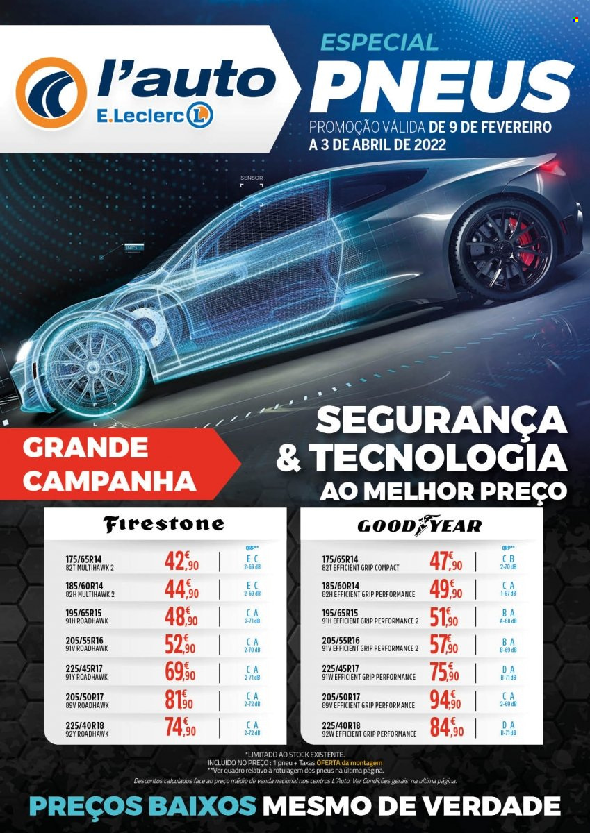 Folheto E.Leclerc - 9.2.2022 - 3.4.2022. Página 1