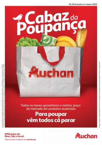 Folheto Auchan - 16.2.2022 - 1.3.2022.