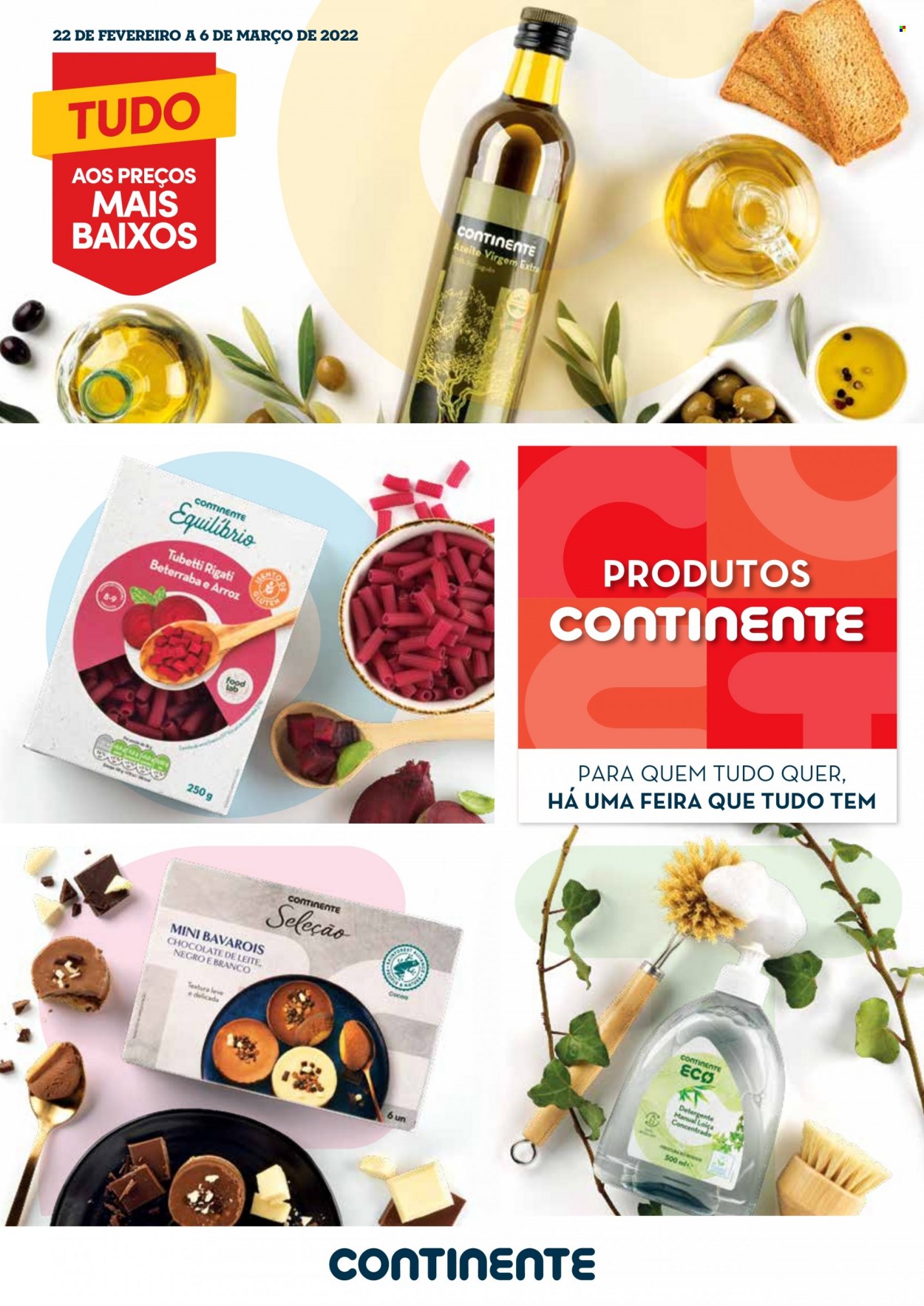 Folheto Continente Modelo - 22.2.2022 - 6.3.2022. Página 1
